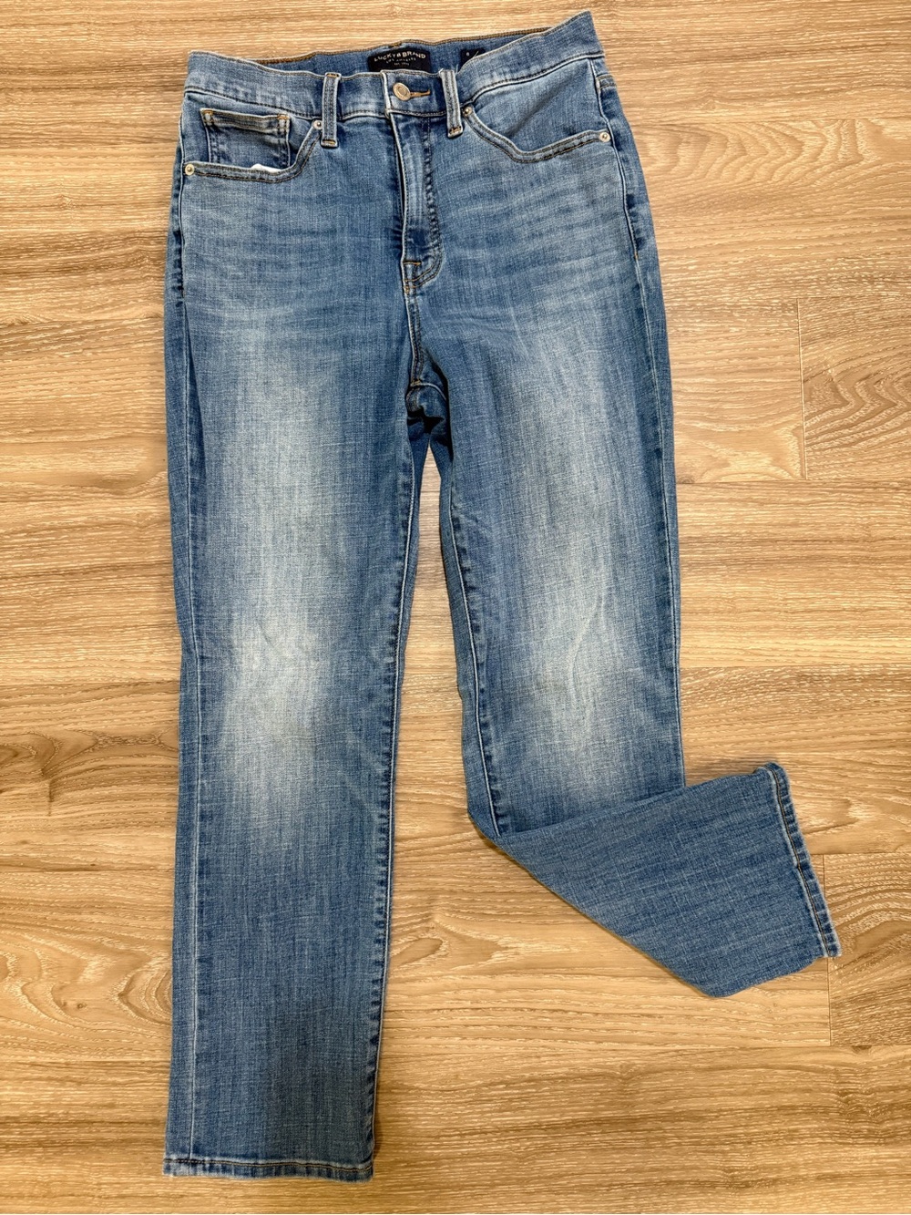 Lucky Brand High Rise Zoe Straight Jeans